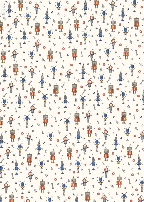 Robots Wrapping Paper - 1 Sheet