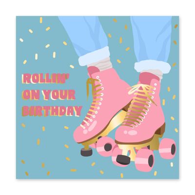 Rollin On Your Birthday Cute Birthday Card