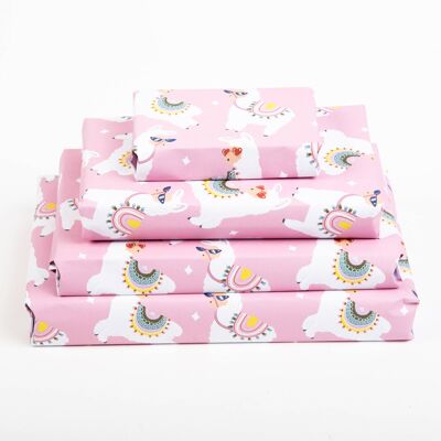 Sassy Llamas Wrapping Paper - 1 Sheet