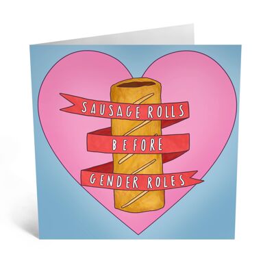 Sausage Rolls Funny Love Card