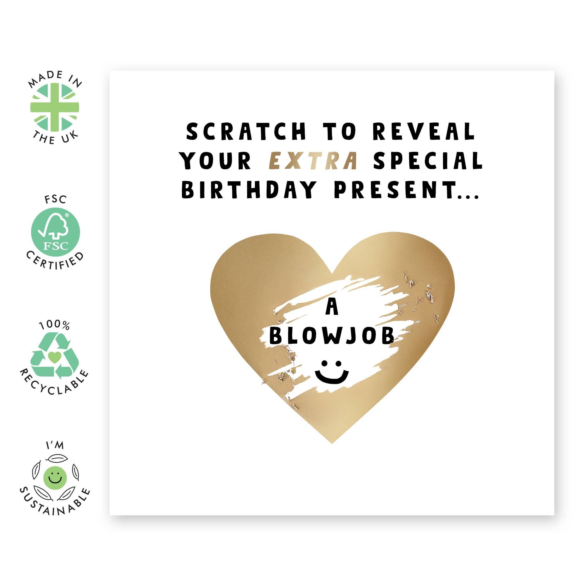 Scratch Blowjob Card