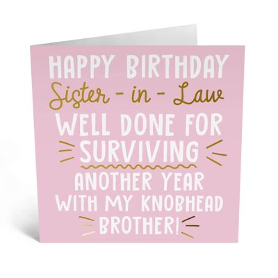 Sister-in-law Card