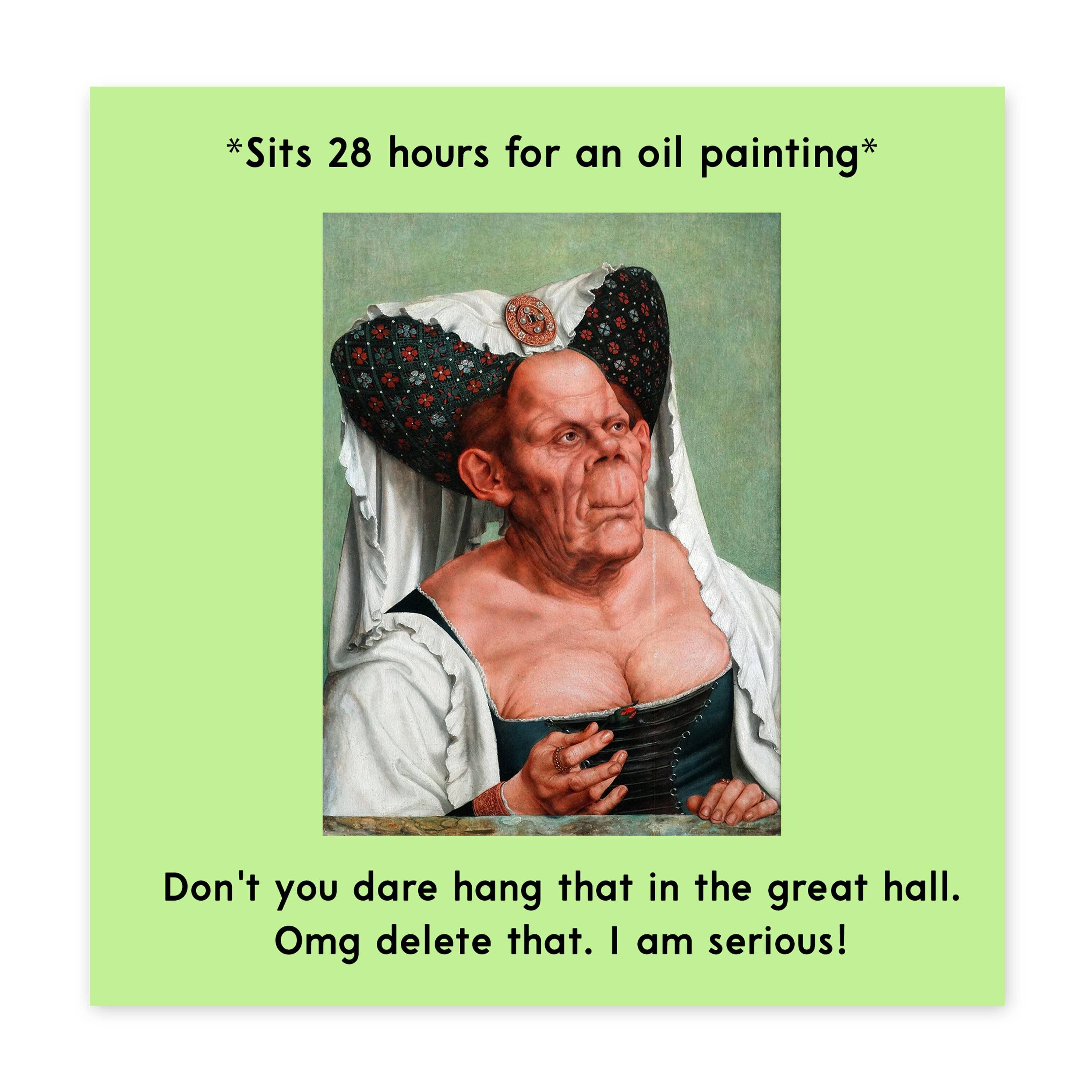 Si siede 28 ore per la carta di pittura a olio