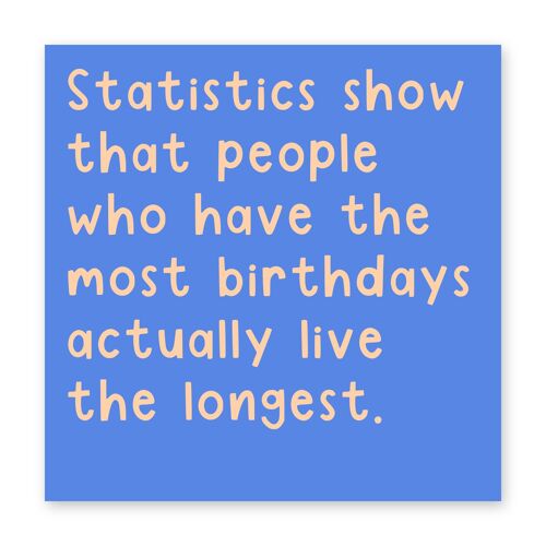 Statistics Show That Card