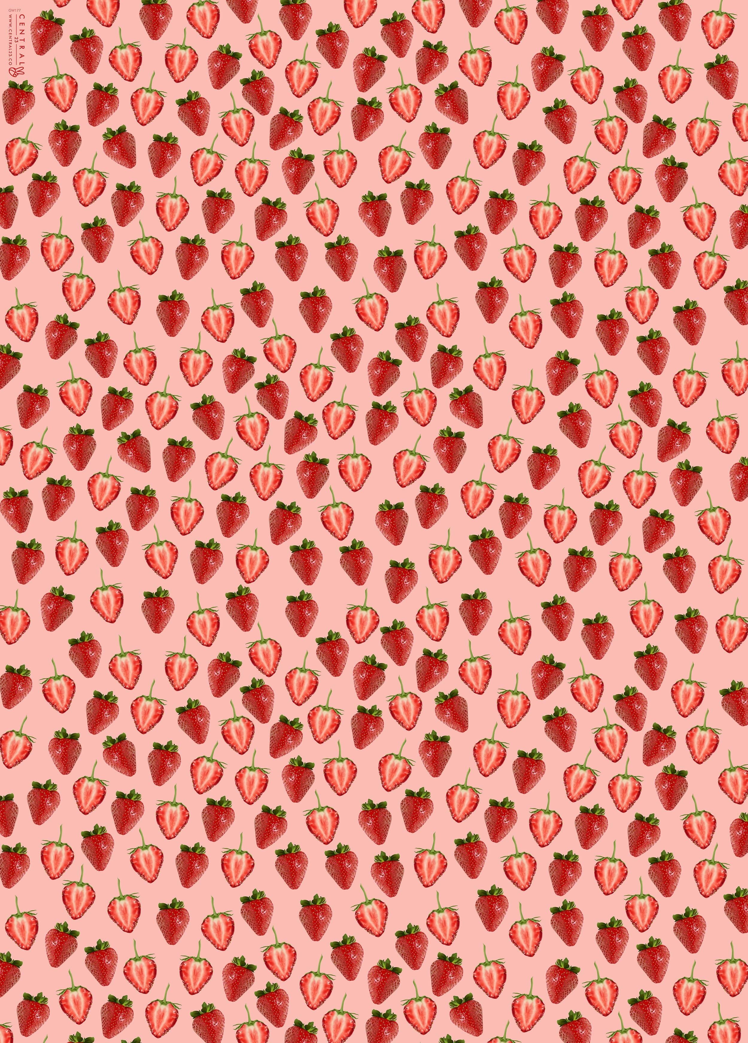 Papel de Regalo Fresas - 1 Hoja