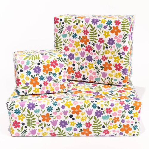 Summer Floral Wrapping Paper - 1 Sheet