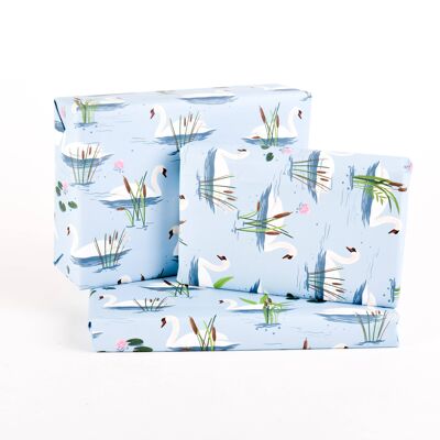 Swanning Around Wrapping Paper - 1 Sheet