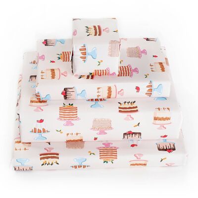 Sweet Cakes Wrapping Paper - 1 Sheet