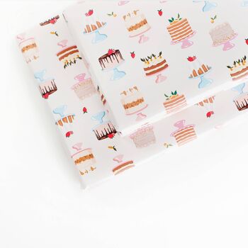 Papier Cadeau Gâteaux Sucrés - 1 Feuille 3