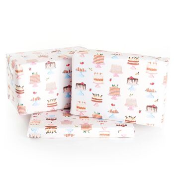 Papier Cadeau Gâteaux Sucrés - 1 Feuille 4