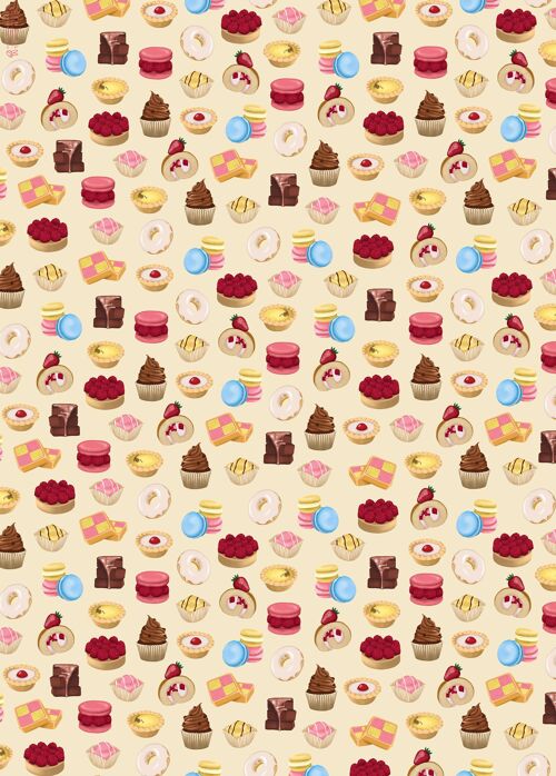Sweet Things Wrapping Paper - 1 Sheet