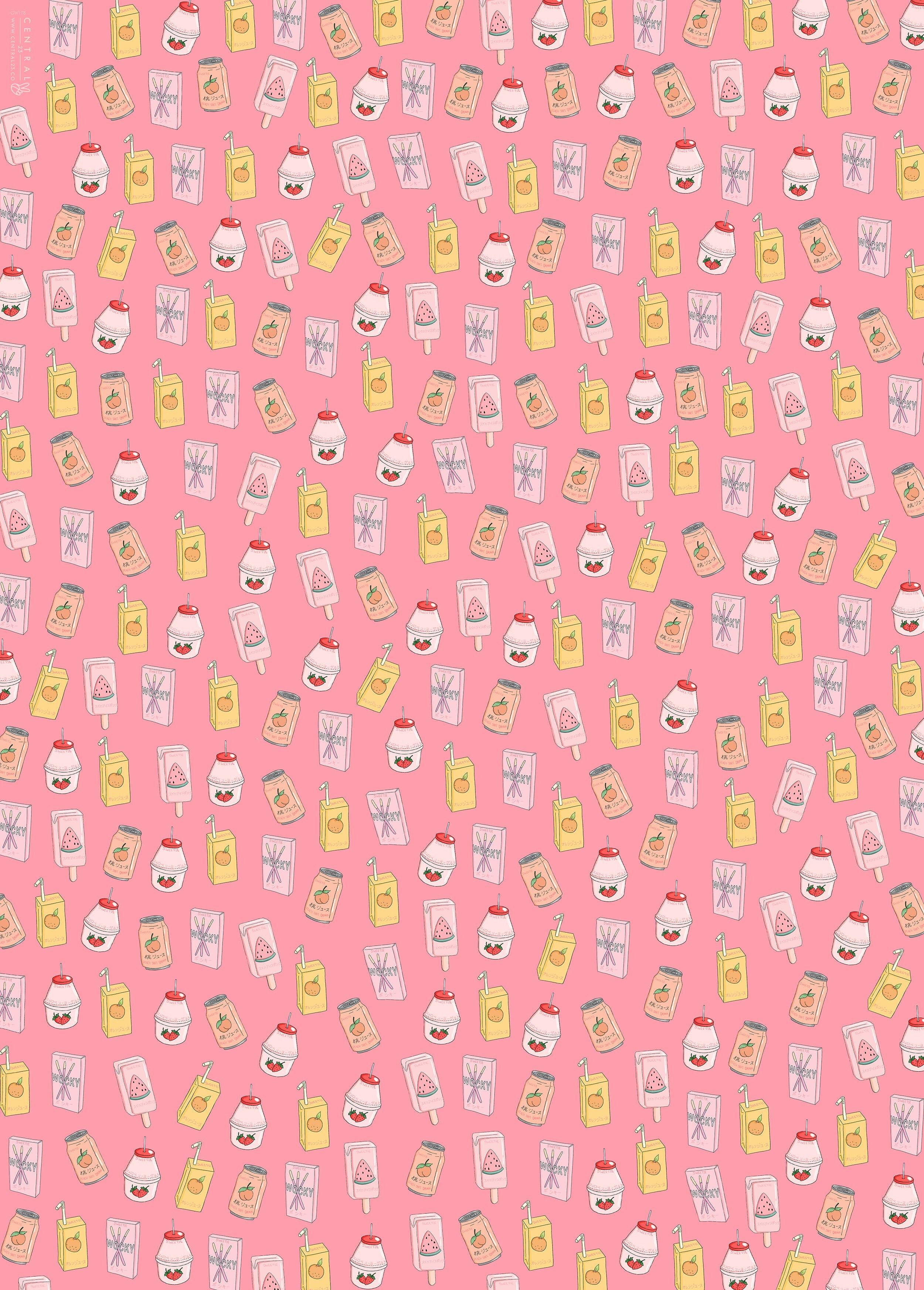 Papel de regalo para bebidas dulces - 1 hoja