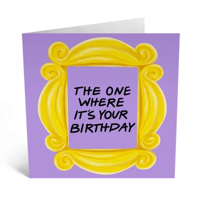 El que es tu tarjeta de marco de cumpleaños