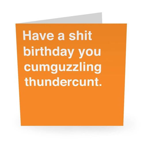 Thundercunt Funny Birthday Card