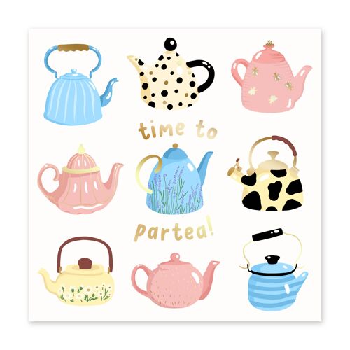 Time To Partea Cute Birthday Card