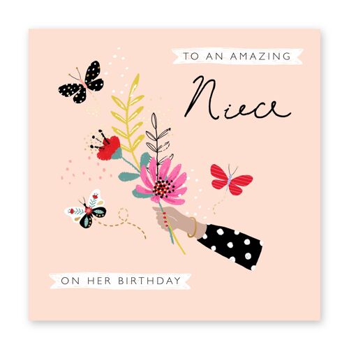 To an Amazing Niece Flowers Card