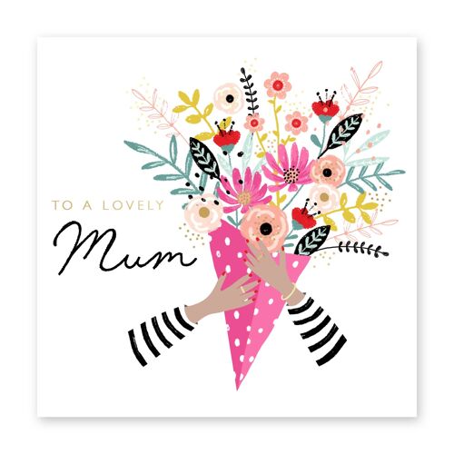 To a Lovely Mum Bouquet Card