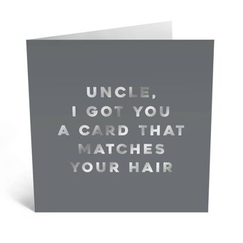 Carte d'oncle assortie à votre carte de cheveux 1
