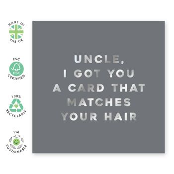 Carte d'oncle assortie à votre carte de cheveux 2
