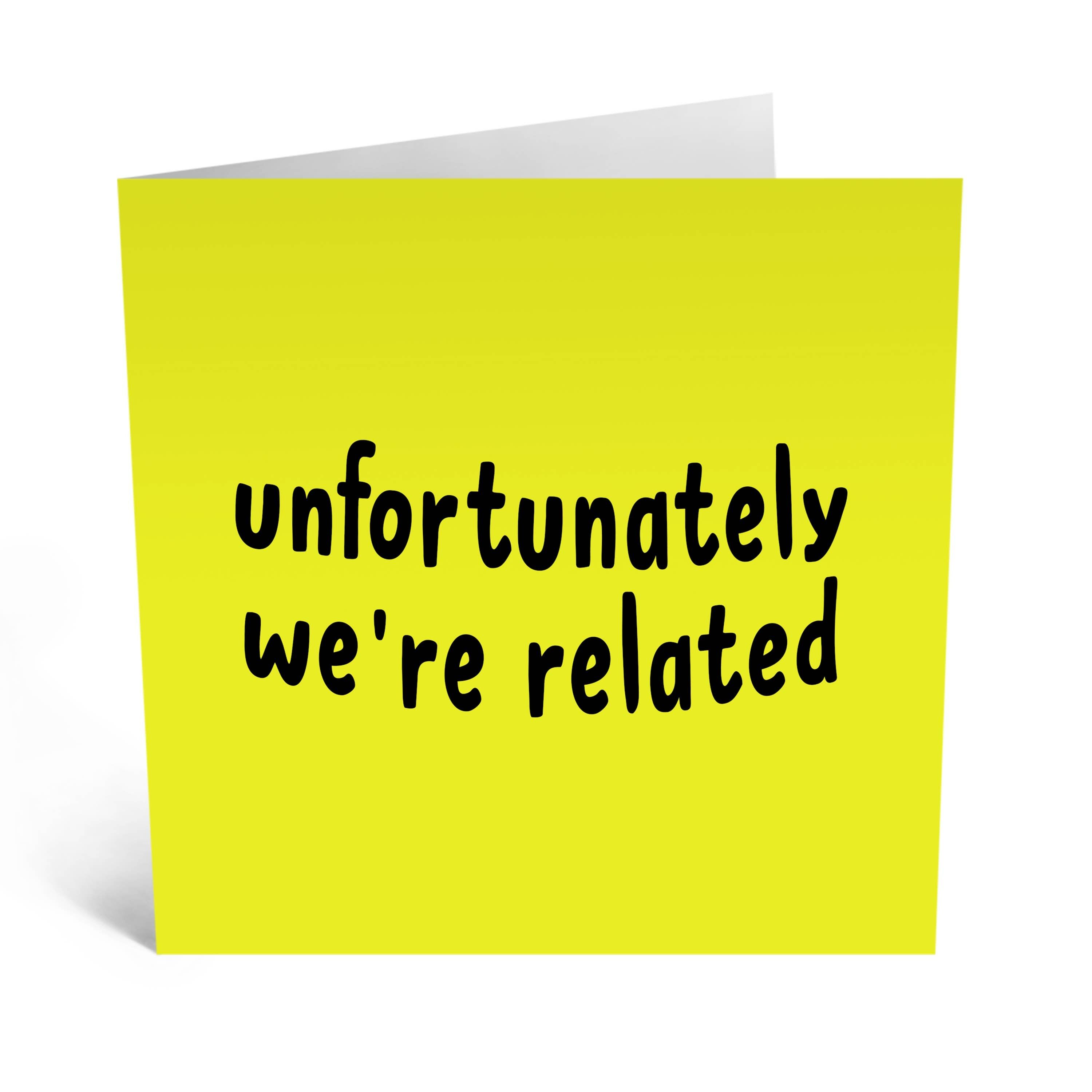 Sfortunatamente siamo una carta correlata