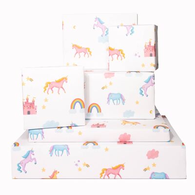 Unicorn Birthday Wrapping Paper - 1 Sheet