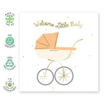 Bienvenue Petit Bébé Carte Jaune 2