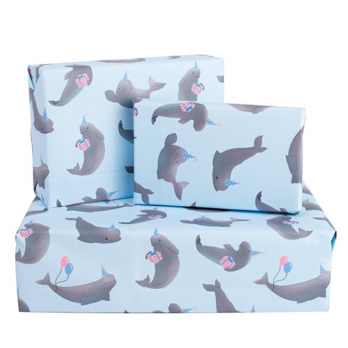 Whale Of A Birthday Wrapping Paper - 1 Sheet