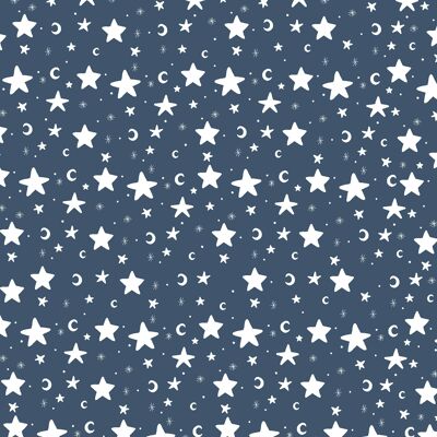 Winter Painterly Stars Wrapping Paper - 1 Sheet