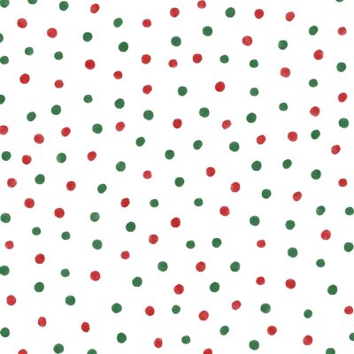 Winter Polka Dots Wrapping Paper - 1 Sheet