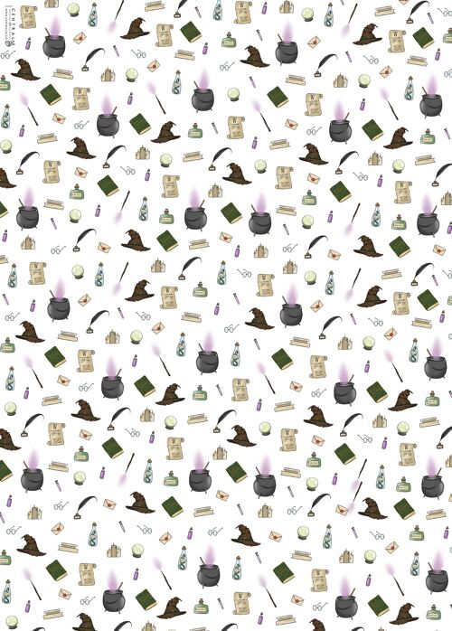 Wizards Wrapping Paper - 1 Sheet