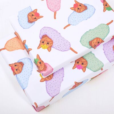 Wrapped Up Cats Wrapping Paper - 1 Sheet