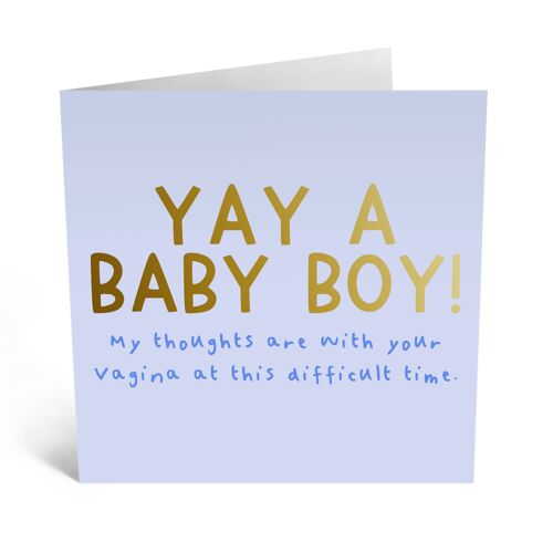 Yay a Baby Boy Card