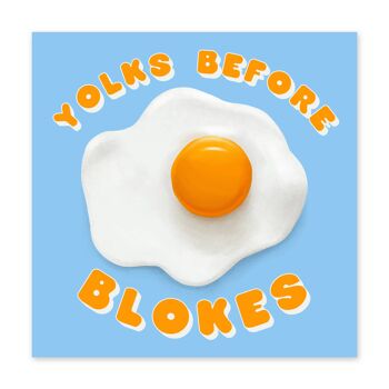 Yolks Before Blokes Carte d'anniversaire drôle 2