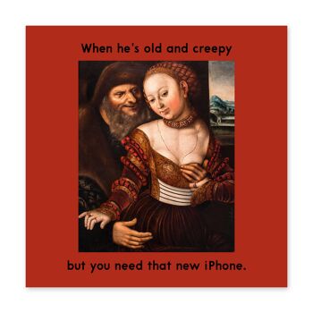 Vous avez besoin de cette nouvelle carte d'anniversaire drôle d'Iphone 2