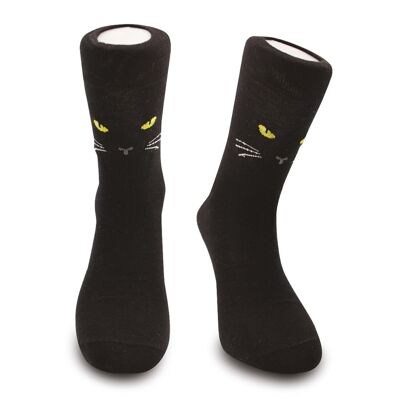 Black cat socks size 36 - 40