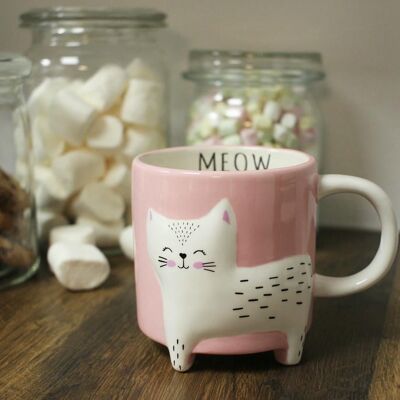 Linda taza de café animal gato