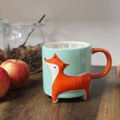 Tasse à café animal mignon renard