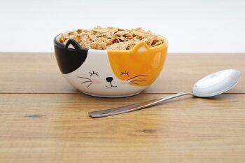 Bol à céréales chat en céramique 3