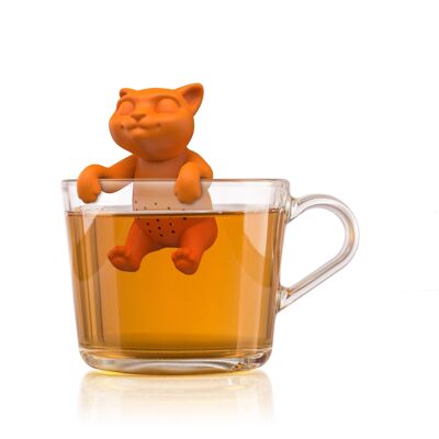 Animal tea infuser kitten
