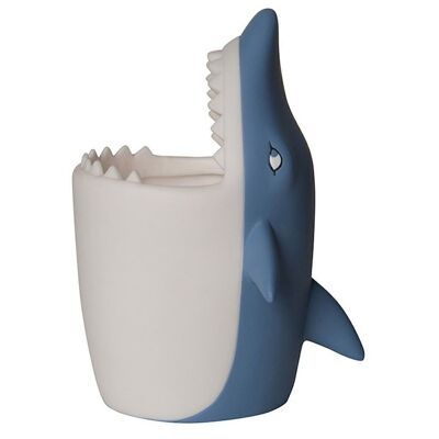 Taza de cepillo de dientes tiburón