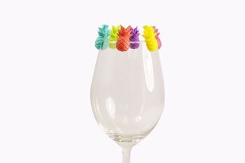 Marqueur de verre ananas | multicolore 6