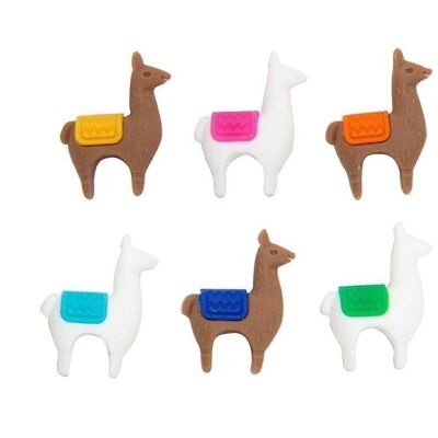 Llama Glass Marker | 6 pieces in a set