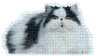 Puzzle grandeur nature Gros chat 4