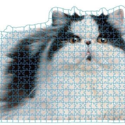 Puzzle in Originalgröße Dicke Katze