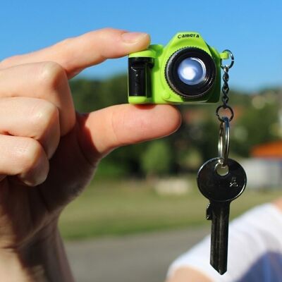 Keychain with sound and light photo camera