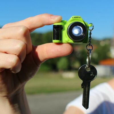 Keychain with sound and light photo camera