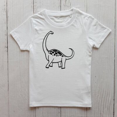 Dinosaur Kids T Shirt White