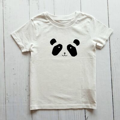Panda Kids T Shirt Heather Grey