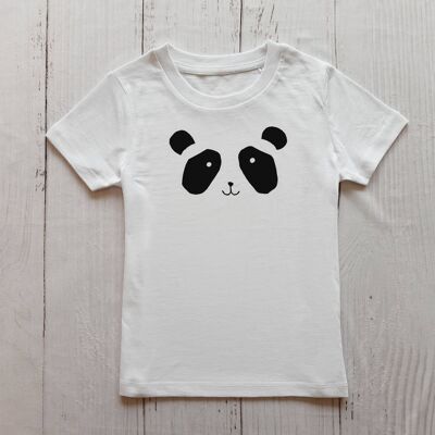 Panda Kids T Shirt White