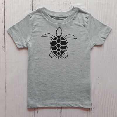 Turtle Kids T Shirt Heather Ice Blue